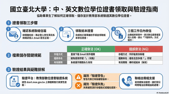 數位學位證書如何領取？未來如何驗證？圖片